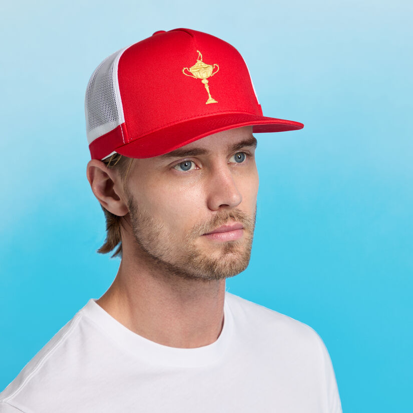 G Fore LTD RELEASE 2025 RYDER CUP TROPHY TRUCKER HAT