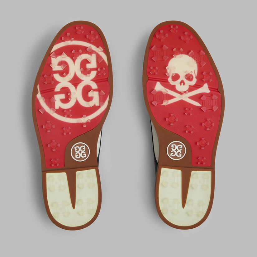 G Fore MEN'S LTD RELEASE GALLIVANTER PEBBLE LEATHER LUXE SOLE DERBY GOLF SHOE