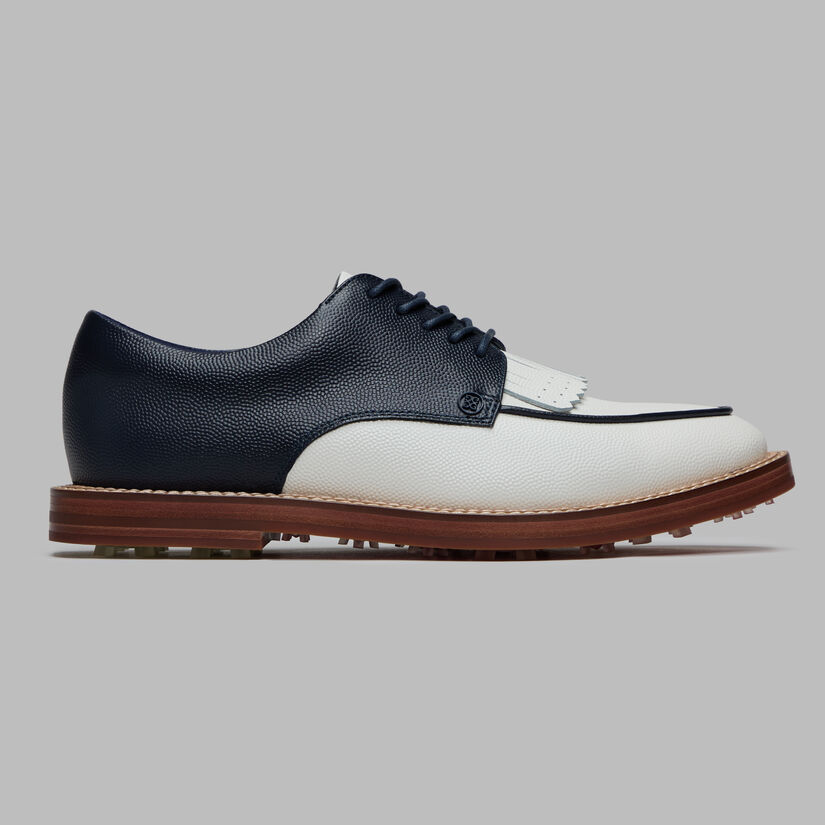 g fore MEN'S LTD RELEASE GALLIVANTER PEBBLE LEATHER LUXE SOLE DERBY GOLF SHOE