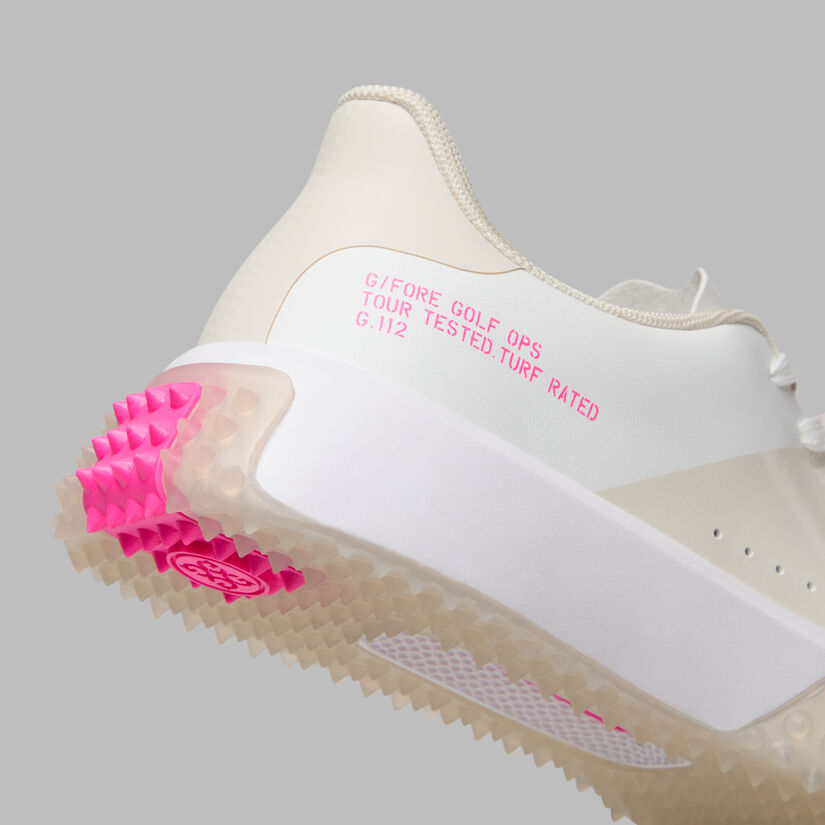 G Fore WOMEN'S G.112 SADDLE STRIPE KILTIE GOLF SHOE