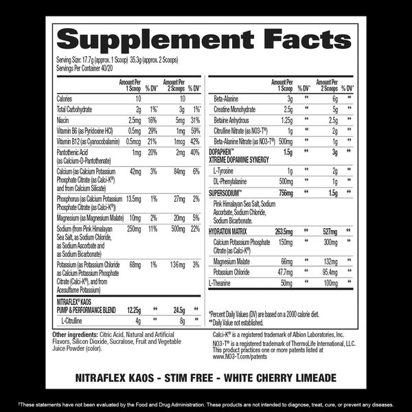 G.a.t. NITRAFLEX KAOS Stim Free