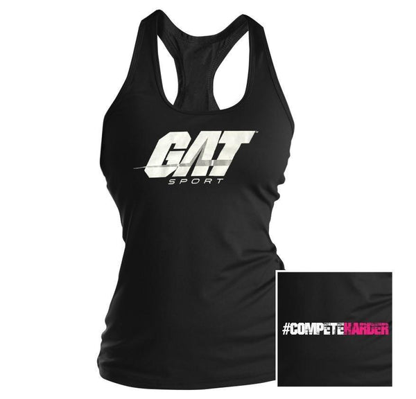 g.a.t. GAT Sport #CompeteHarder Women's Tanktop Black/Pink
