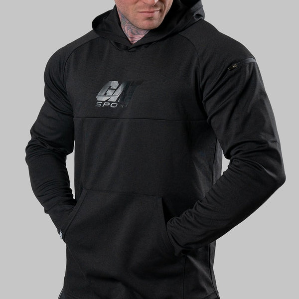 g.a.t. GAT Sport Interlock Pullover Hoodie for Men - Black