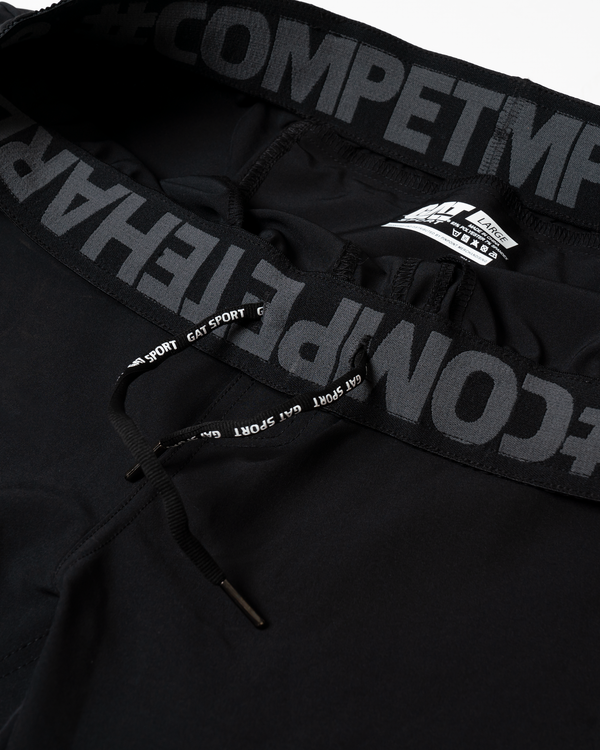 G.a.t. GAT Sport Performance Compression Joggers For Men - Black