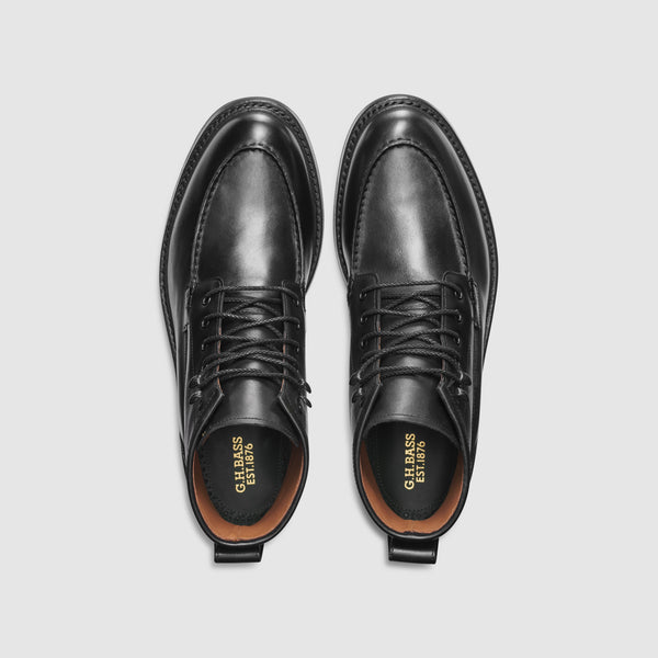 G.h. Bass & Co MENS CHASE MOC TOE BOOT Black