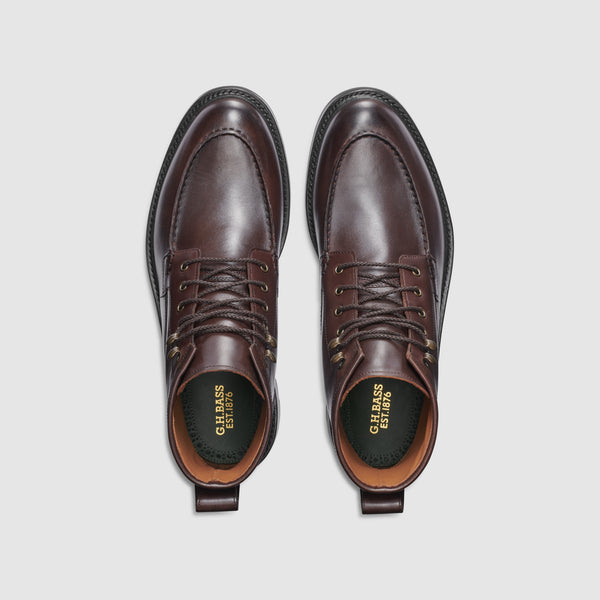 G.h. Bass & Co MENS CHASE MOC TOE BOOT Dark Brown