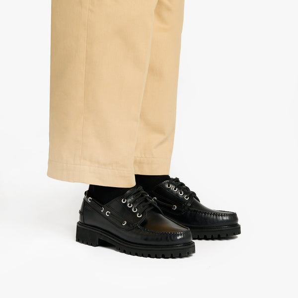 G.h. Bass & Co MENS LEATHER RANGER CAMP MOC Black