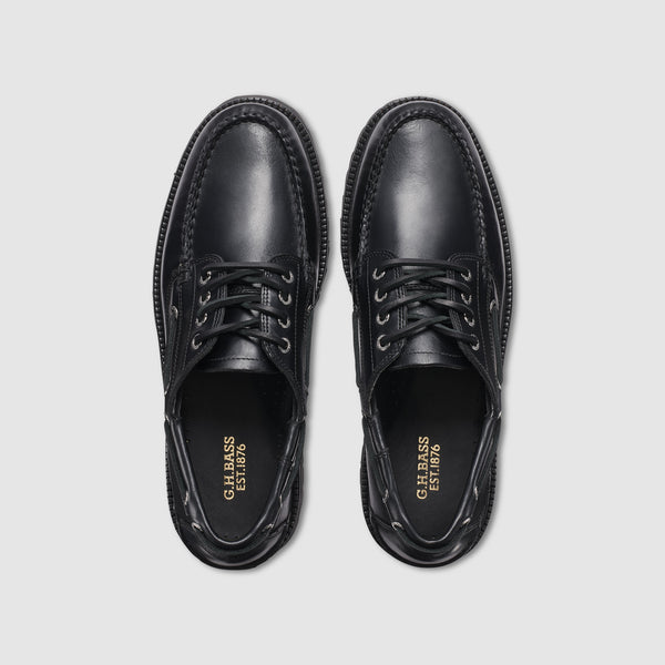 G.h. Bass & Co MENS LEATHER RANGER CAMP MOC Black