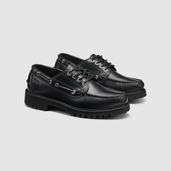 g.h. bass & co MENS LEATHER RANGER CAMP MOC Black