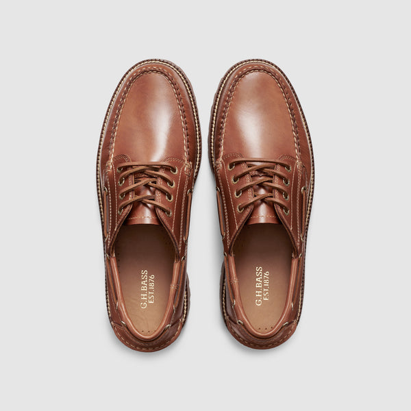G.h. Bass & Co MENS RANGER CAMP MOC IN LEATHER Brown