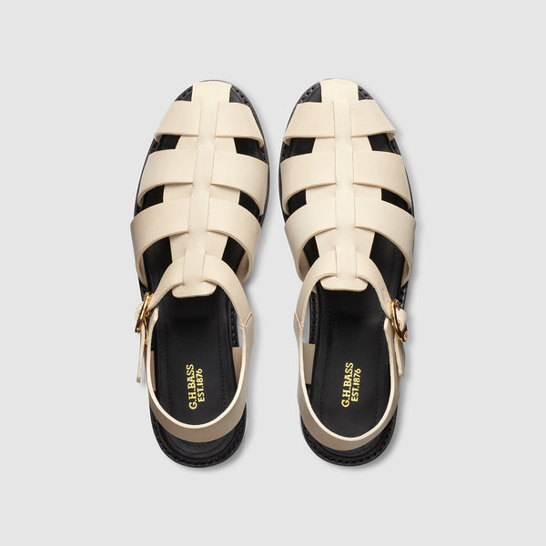 G.h. Bass & Co WOMENS FISHERMAN SANDAL Off White