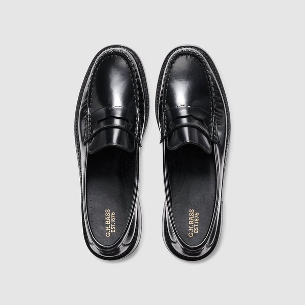 G.h. Bass & Co WOMENS WHITNEY HEEL LOAFER Black