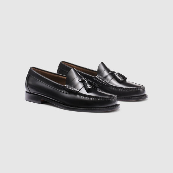 g.h. bass & co MENS LENNOX LEATHER TASSEL WEEJUNS LOAFER Black
