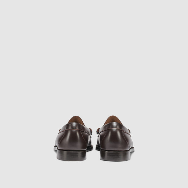 G.h. Bass & Co MENS LENNOX LEATHER TASSEL WEEJUNS LOAFER Dark Brown