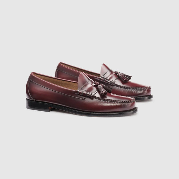 g.h. bass & co MENS LENNOX LEATHER TASSEL WEEJUNS LOAFER Wine