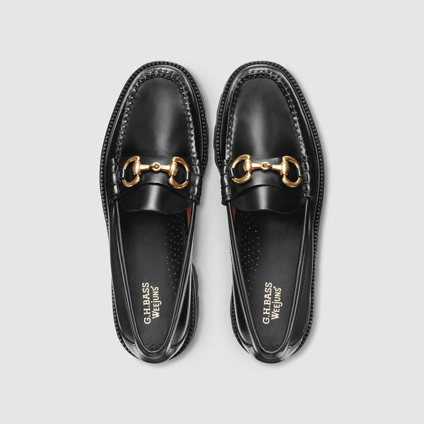 G.h. Bass & Co MENS LINCOLN SUPER BIT SUPER LUG WEEJUNS LOAFER Black