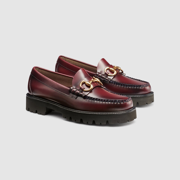g.h. bass & co MENS LINCOLN SUPER BIT SUPER LUG WEEJUNS LOAFER Wine
