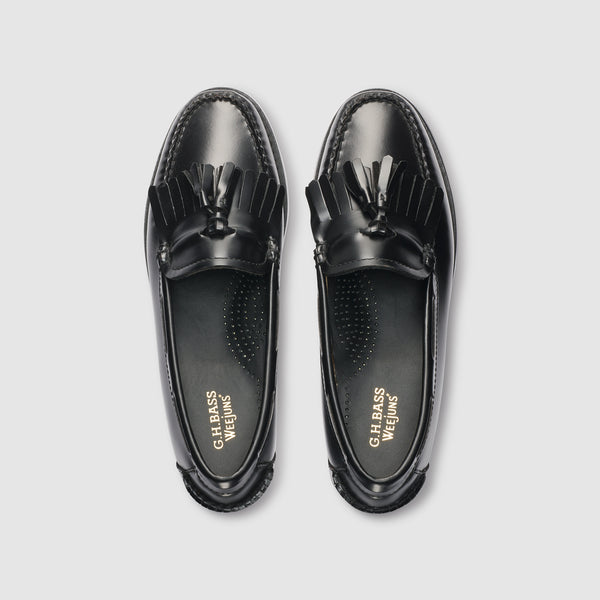 G.h. Bass & Co WOMENS ESTHER KILTIE TASSEL WEEJUNS LOAFER Black