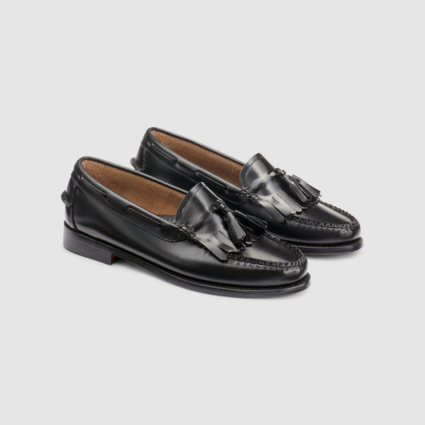g.h. bass & co WOMENS ESTHER KILTIE TASSEL WEEJUNS LOAFER Black
