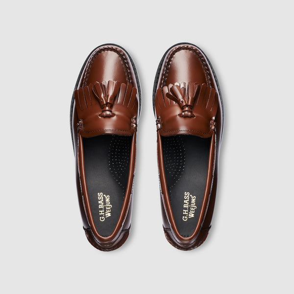 G.h. Bass & Co WOMENS ESTHER KILTIE TASSEL WEEJUNS LOAFER Cognac