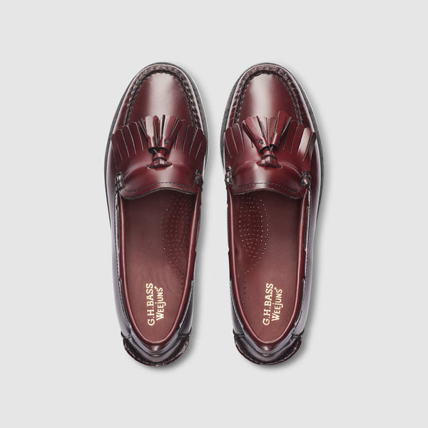 G.h. Bass & Co WOMENS ESTHER KILTIE TASSEL WEEJUNS LOAFER Wine