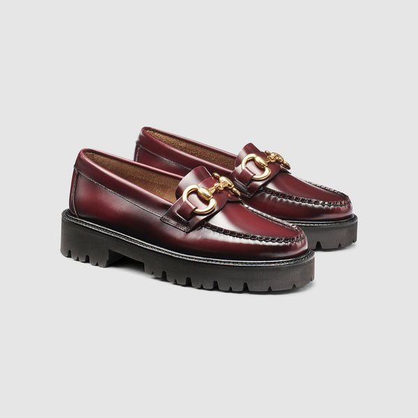 g.h. bass & co WOMENS LIANNA SUPER BIT SUPER LUG WEEJUNS LOAFER Wine