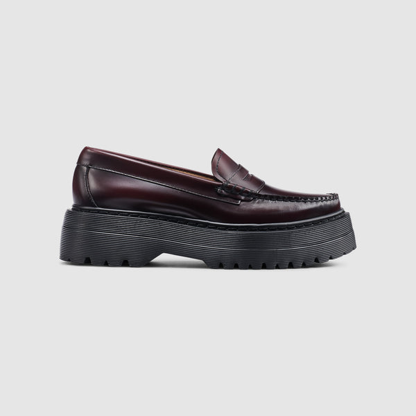 G.h. Bass & Co WOMENS WHITNEY PLATFORM WEEJUNS LOAFER Wine