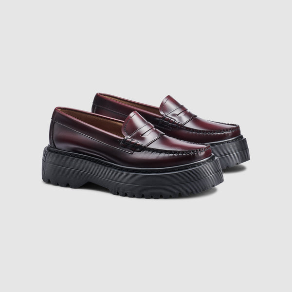 g.h. bass & co WOMENS WHITNEY PLATFORM WEEJUNS LOAFER Wine