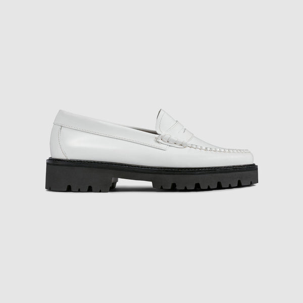 G.h. Bass & Co WOMENS WHITNEY SUPER LUG WEEJUNS LOAFER White