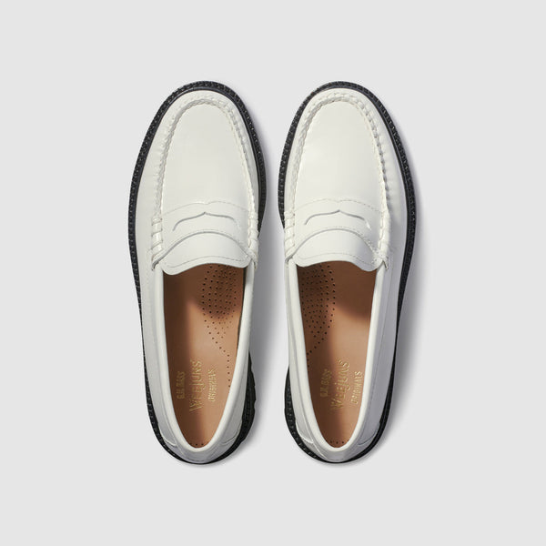 G.h. Bass & Co WOMENS WHITNEY SUPER LUG WEEJUNS LOAFER White