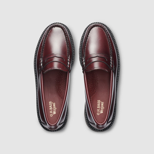 G.h. Bass & Co WOMENS WHITNEY SUPER LUG WEEJUNS LOAFER Wine