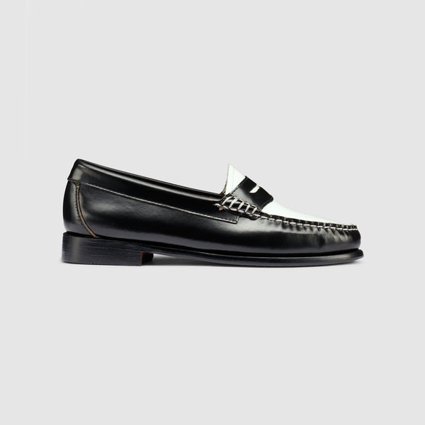 G.h. Bass & Co WOMENS WHITNEY WEEJUNS LOAFER Black/White