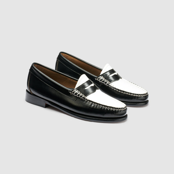 g.h. bass & co WOMENS WHITNEY WEEJUNS LOAFER Black/White