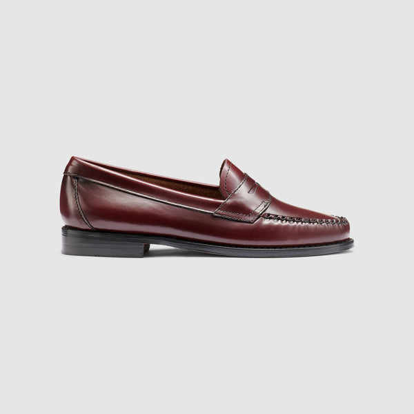 G.h. Bass & Co WOMENS WILLA FLAT STRAP WEEJUNS LOAFER Burgundy