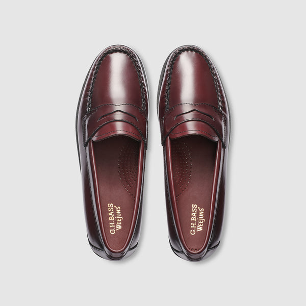 G.h. Bass & Co WOMENS WILLA FLAT STRAP WEEJUNS LOAFER Burgundy