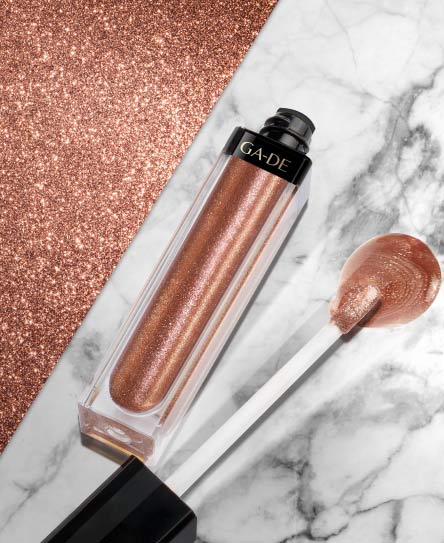 Ga De CRYSTAL LIGHTS #806 TRY IT ON Crystal Pearls Lip Gloss For Everyday Glam