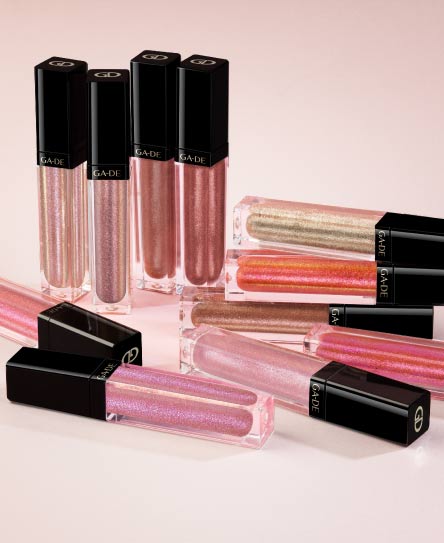 Ga De CRYSTAL LIGHTS #806 TRY IT ON Crystal Pearls Lip Gloss For Everyday Glam