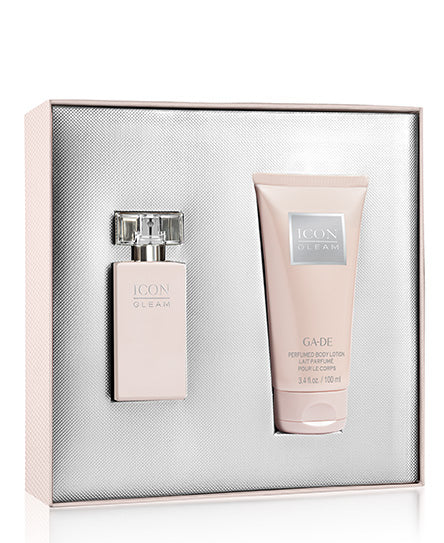 Ga De ICON GLEAM A Perfume Set That Includes ICON GLEAM Eau De Parfum Spray 50ml and  Body Lotion 100ml
