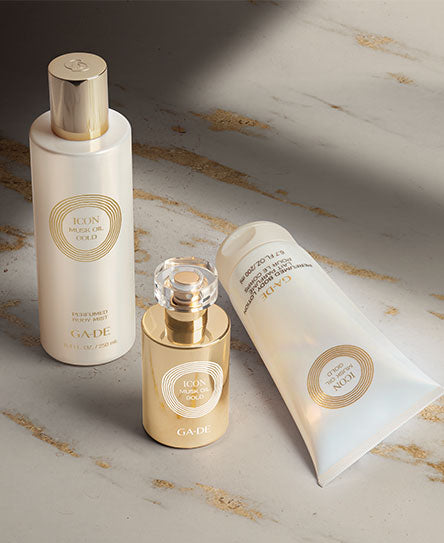 Ga De ICON MUSK OIL GOLD A Luxurious Lightweight Lotion That Slips On Easily And Absorbs Quickly