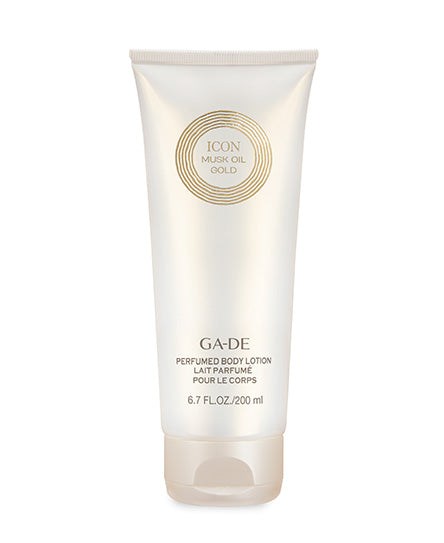ga de ICON MUSK OIL GOLD A luxurious lightweight lotion that slips on easily and absorbs quickly