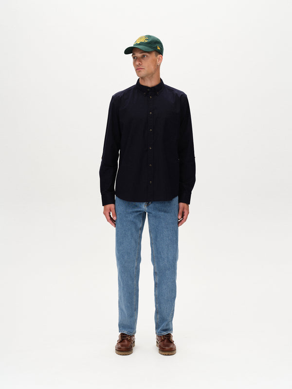 Gabba Bent Reg Ox LS Dark Navy
