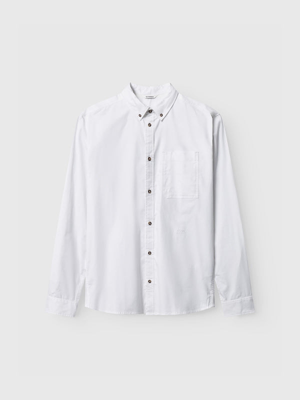 gabba Bent Reg Ox LS White