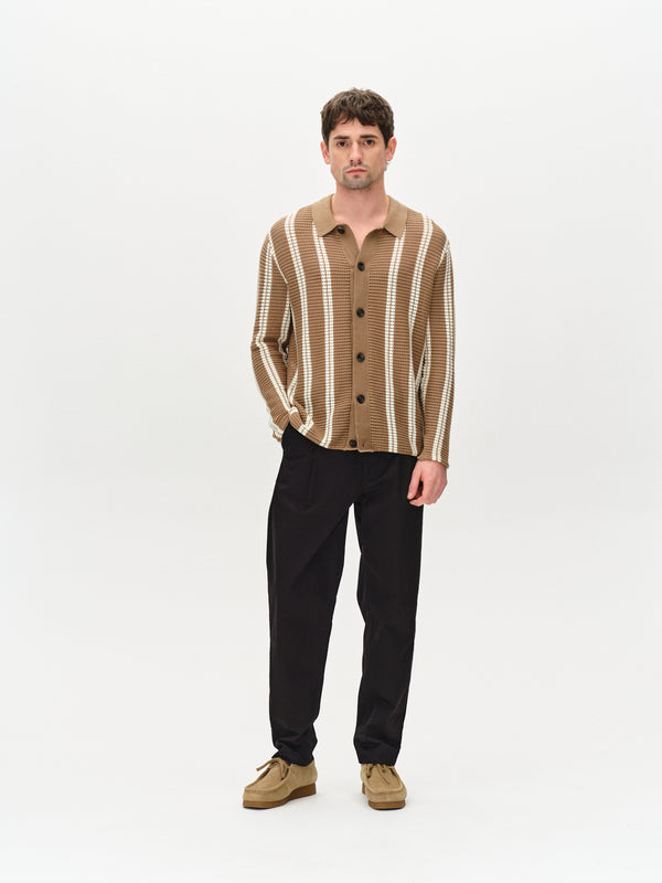 Gabba Dezz Stripes LS Brown Stripe
