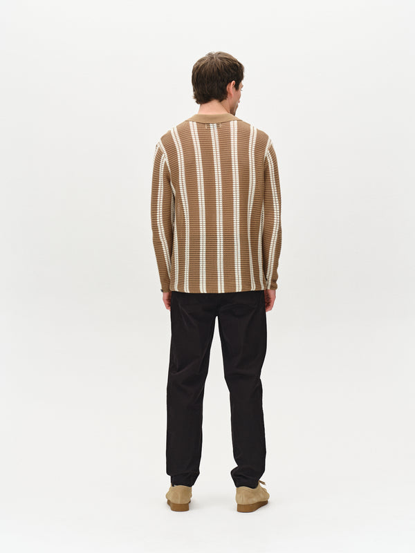 Gabba Dezz Stripes LS Brown Stripe