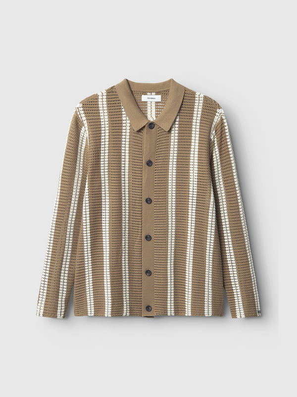 gabba Dezz Stripes LS Brown Stripe