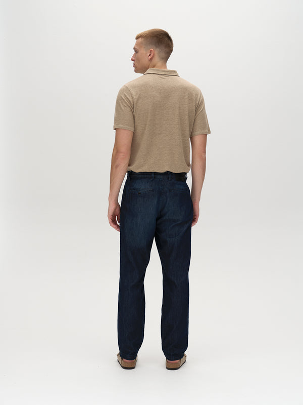 Gabba Duke Linen Polo SS Coriander