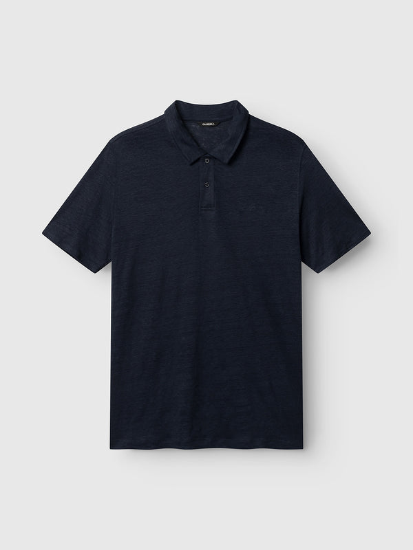 gabba Duke Linen Polo SS Night Sky