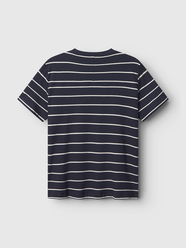 Gabba Dune Crepe Stripes SS GOTS Navy Stripe