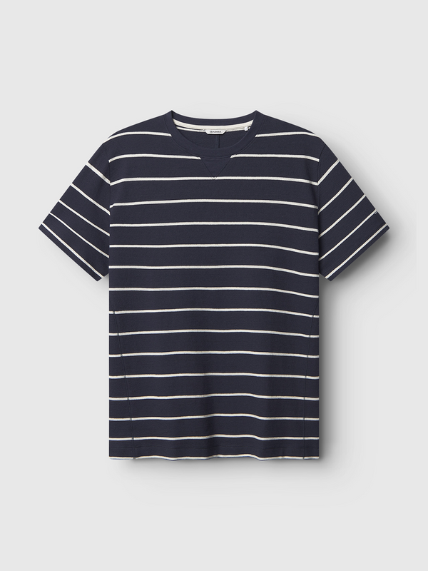 gabba Dune Crepe Stripes SS GOTS Navy Stripe