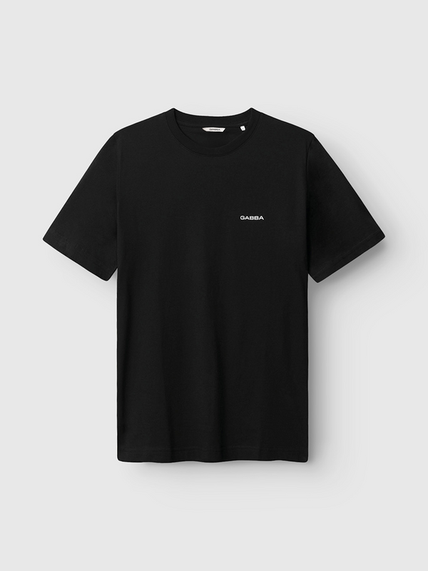 gabba Dune Logo SS GOTS Black